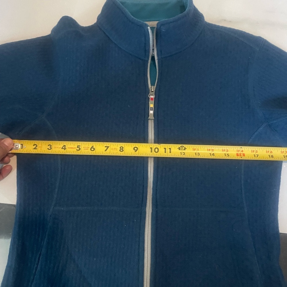Women's Blue Jacket Sherpa Adventure M wool - Picture 8 of 8